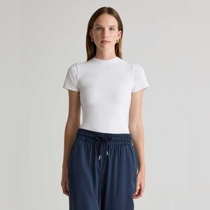 NWT Quince White Short Sleeve top